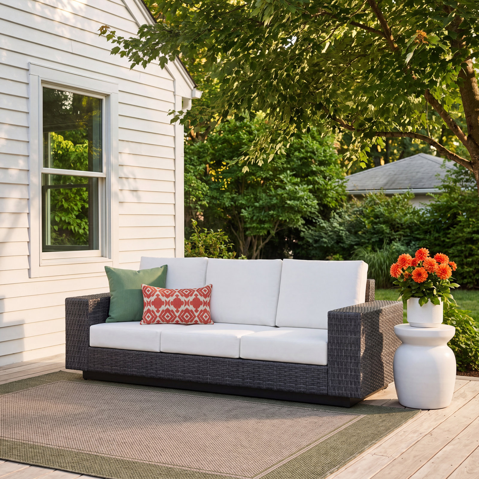 Jenette 89" Sunbrella® Patio Sofa