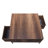 Modern Walnut Coffee Table with Additional Storage, 35.4 x 16.5 x 35.4 inches | 100% Melamine Coated Particle Board, Durable & Stylish | Ideal for Industrial & Contemporary Living Spaces, Elegant Design