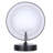 Rihanna 7 In. 1 Light Black Sconce With Clear And Flat Opal Glass Shade