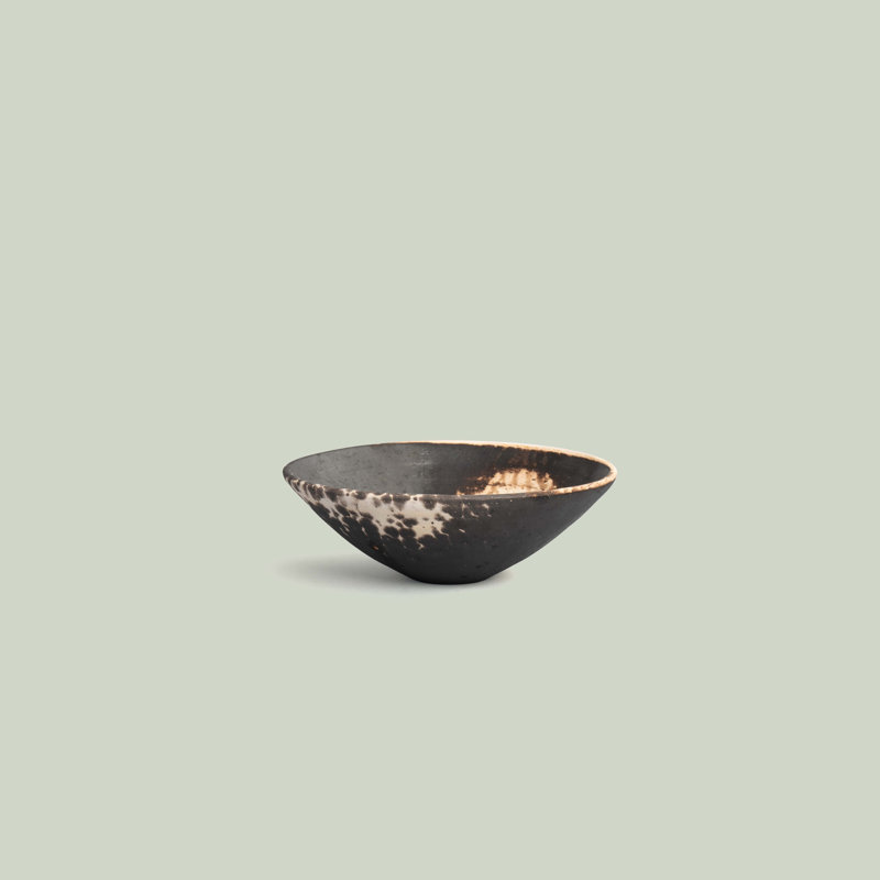 Raku Handmade Serving Bowl
