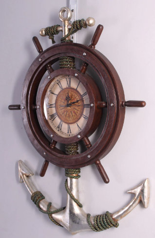 Aslam Anchor Clock Life Size Statue