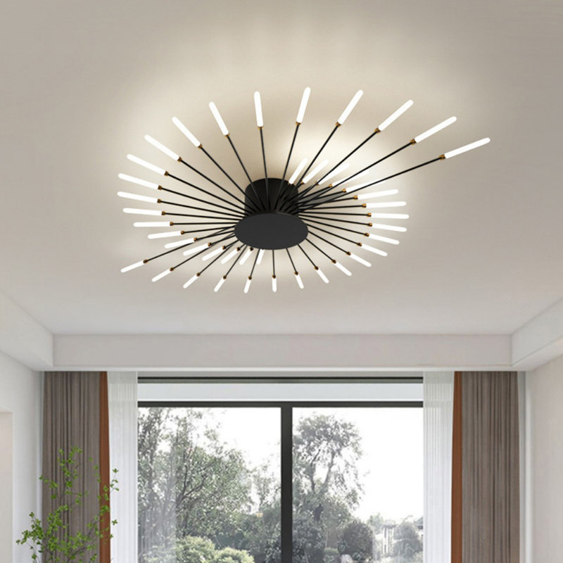 LED Ceiling Light, Matte Black