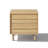 Modern Hazel Oak Nightstand with 2 Drawers
