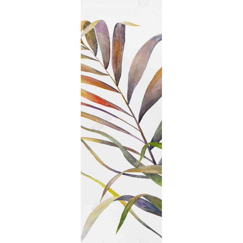 Aquarelle, feuilles de palmier tropicales - décor de maison exotique