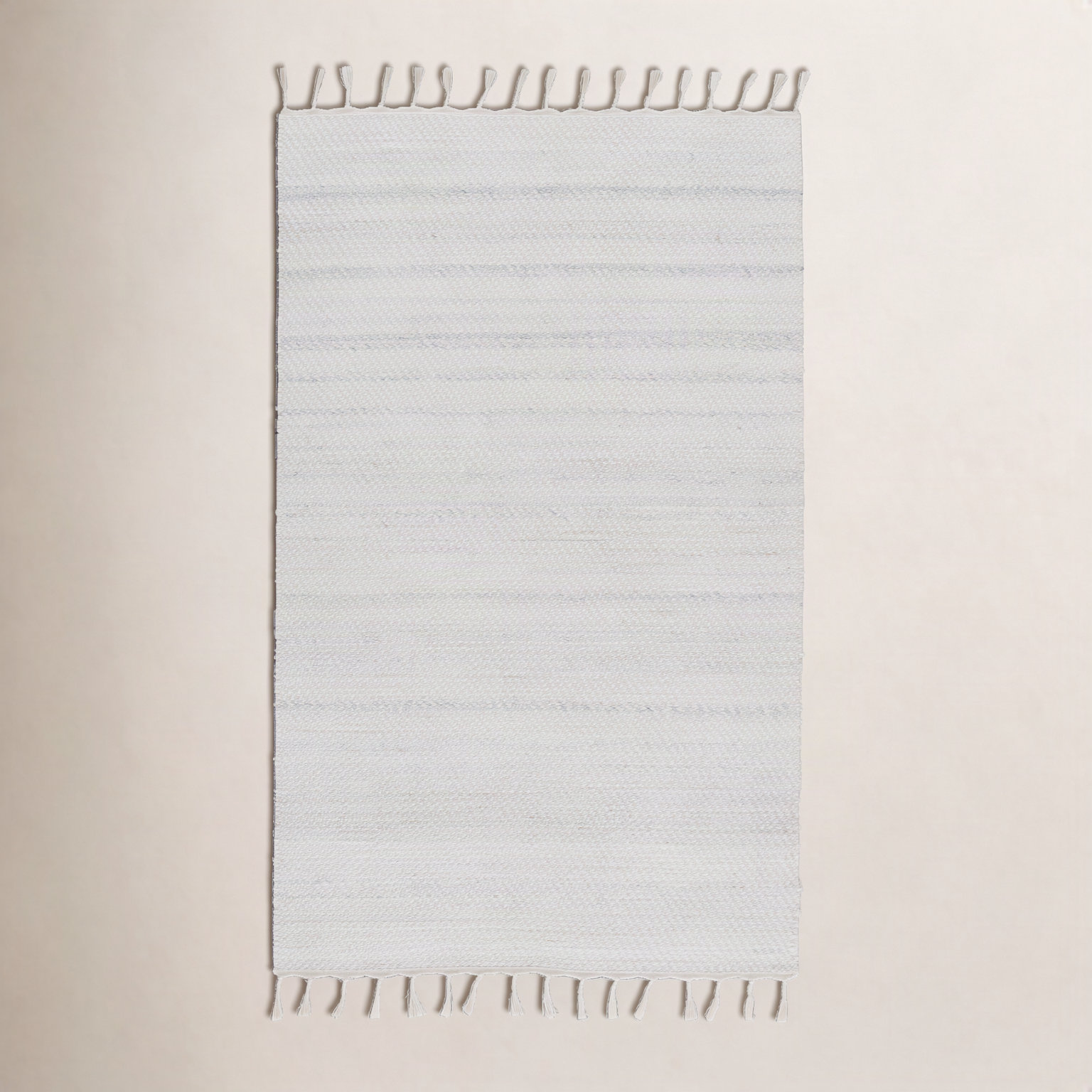 Isabell White Hand-Woven Outdoor Rug, Rectangle 5' x 8'