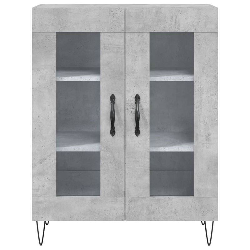 Marialyce Display Cabinet, Concrete Grey