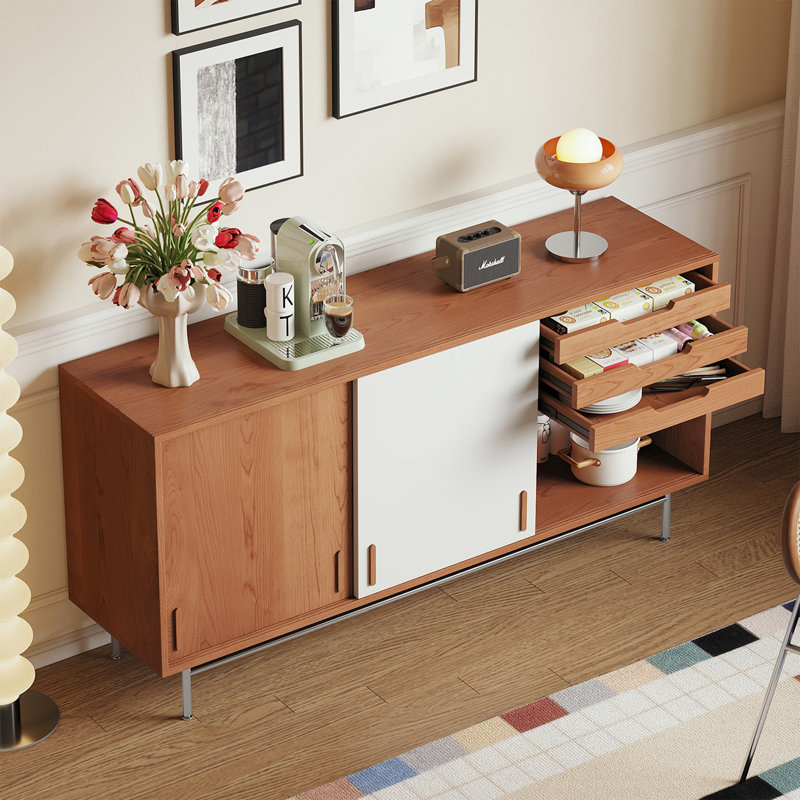 Table buffet Classic Classic, Brun et blanc