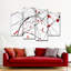 Ensemble de 4 pièces Modern Modern Splash On Canvas-653918285