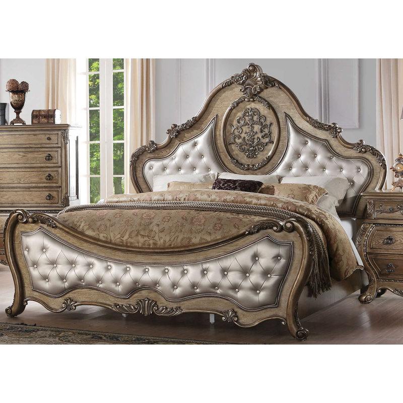 Ragenardus CK Bed, California King, Brown