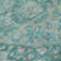 Machine Washable Indoor/Outdoor Xhevrie Teal Rug