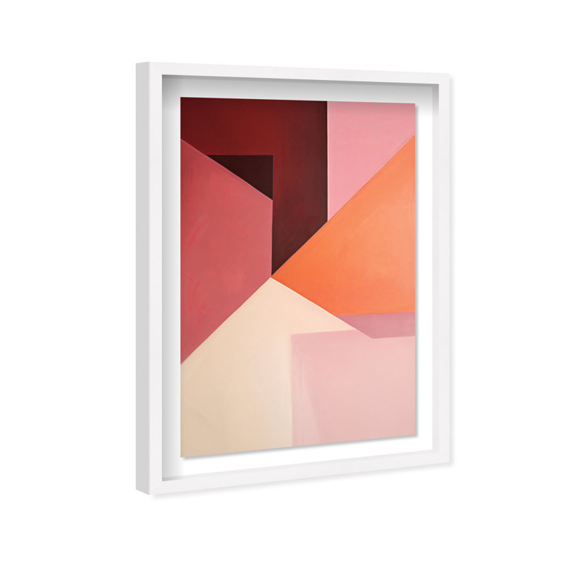 Berry Juice Shadowbox Abstract Print by Oliver Gal, Black Frame, 10 x 15, 25.5"H x 17.5"W, White Frame