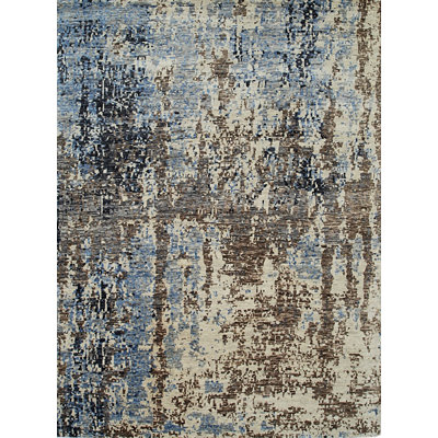 Tapis en laine noué à la main de couleur galaxie, gris, luxueux et élégant pour ajouter une sophistication moderne à votre décor de salon, de chambre à coucher, de bureau ou de maison