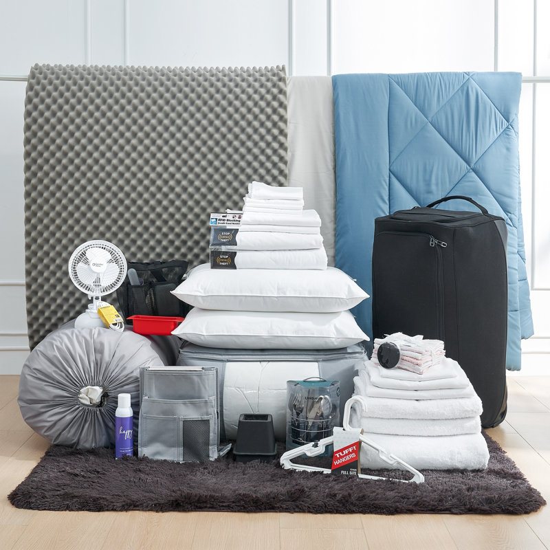 Ensemble d'édredon 100% complet DormCo Packs, Bleu / beige