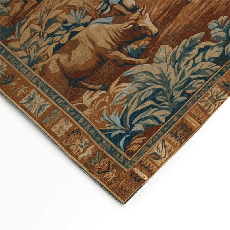 Tapis turc intérieur et extérieur brun, Rectangle 9 pi x 12 pi