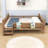 Wood Floor Bed with Storage Bookcases and Guardrails-1254885197-1254885195