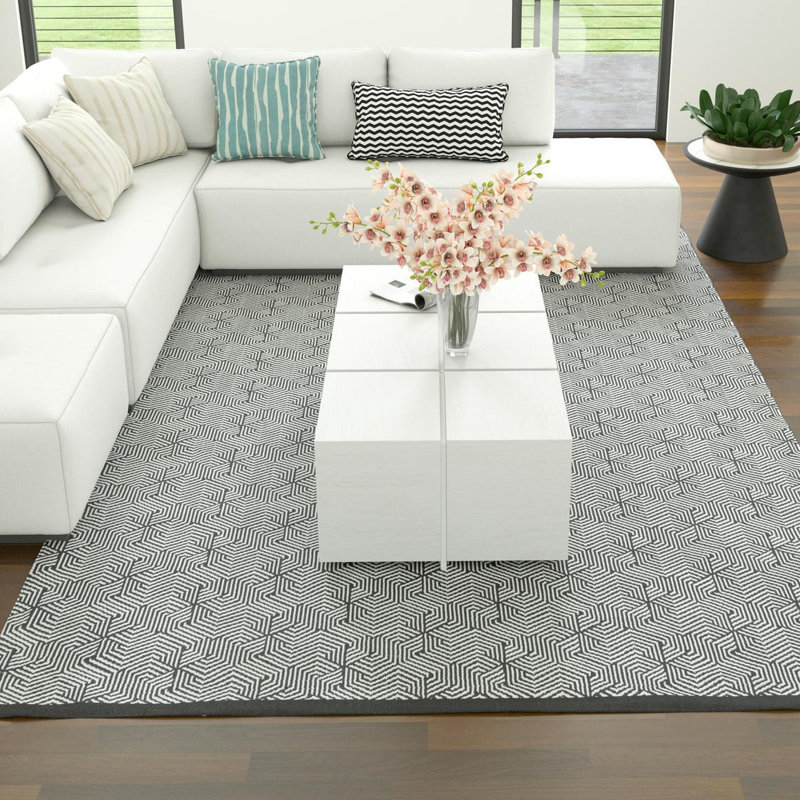 Kanoi Geometric Indoor Rug, Rectangle 7'10" x 10'
