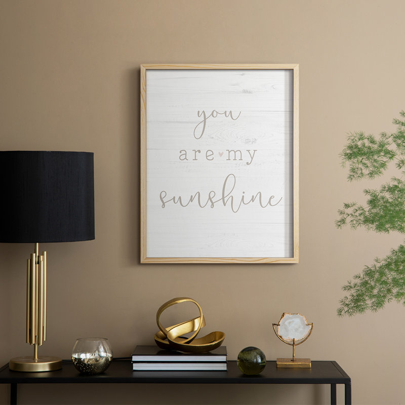 Sunshine Framed Print - Solid Wood, 11" H x 9" W, Natural