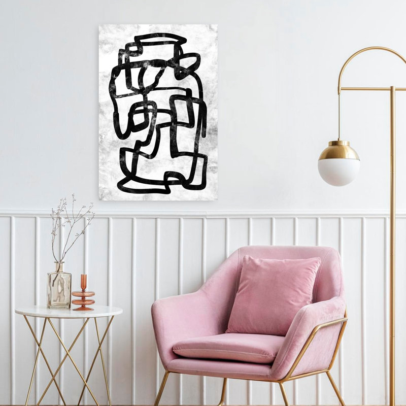 Art contemporain contemporain abstrait, H 24 po x l 16 po