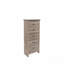 Mobilier de chambre à coucher avec tiroirs en bois naturel à finition naturelle chêne gris rustique / brun
