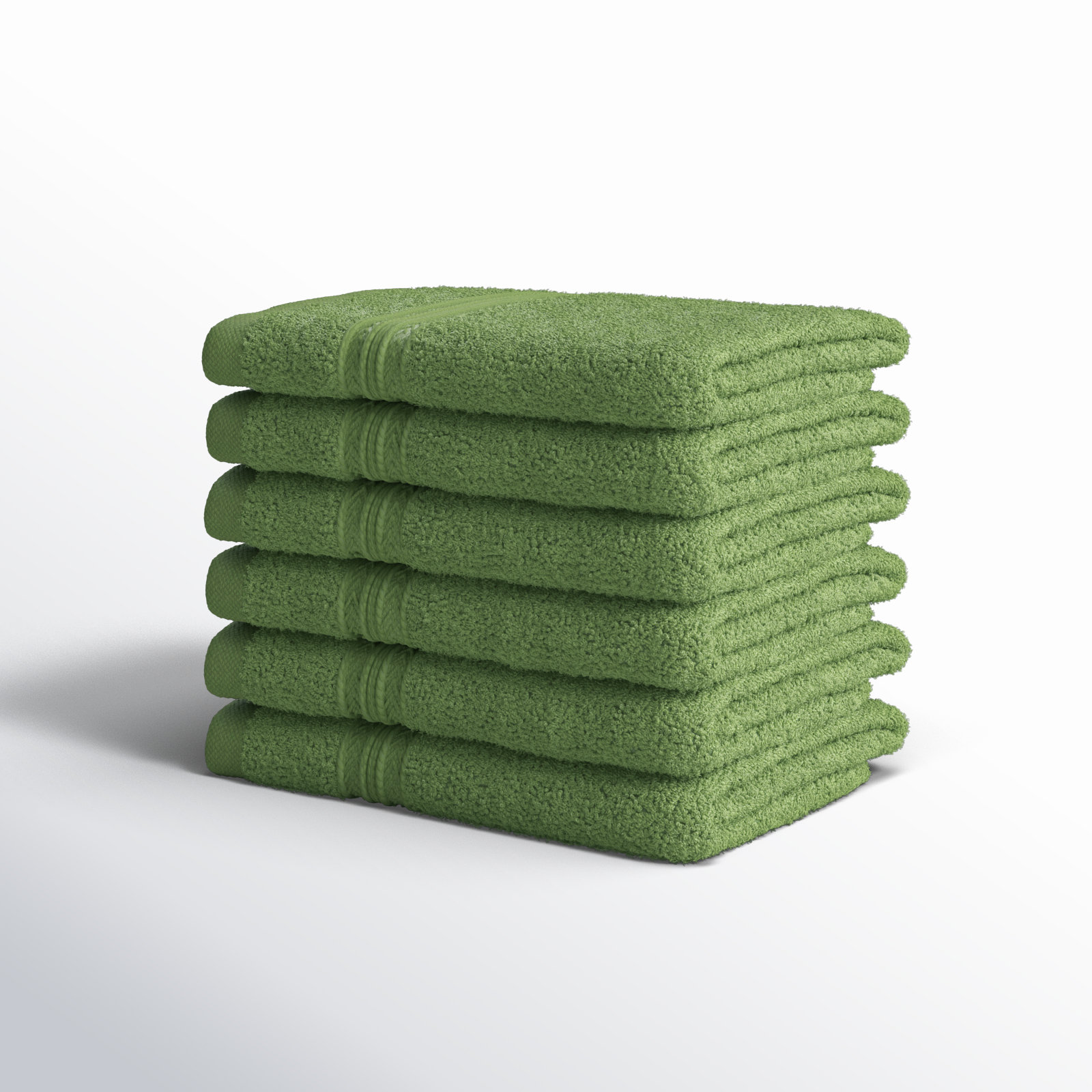 Sustainable Cotton Washcloth Set, Terrace Green