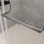 Double porte de douche coulissante - 56 à 60 po L 76 po, verre trempé, finition élégante, apparence de 10 mm