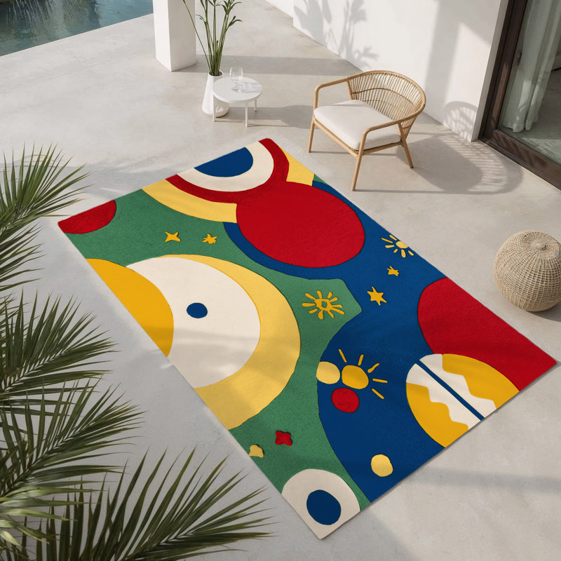 Tapis intérieur et extérieur Witty Shimmy, Rectangle 5 pi x 7 pi
