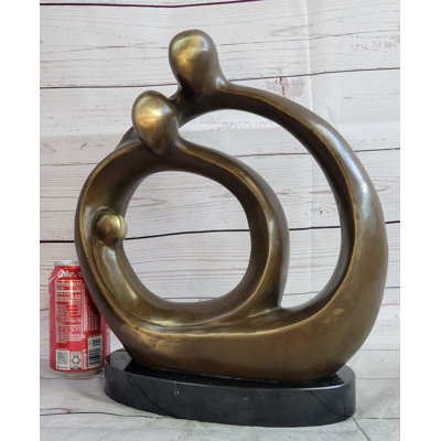 Signed Original Artwork By Fransisci Abstract Couple Romance Sculpture