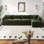 Canapé-lit en chenille moderne avec repose-pieds-1076184505-1076184511