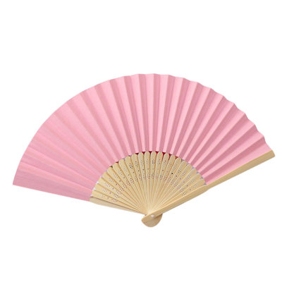Kbndieu Pattern Folding Dance Wedding Party Lace Silk Folding Hand Solid Color Fan