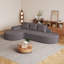 Canapé incurvé, ensemble de canapé modulaire revêtu de chenille, canapé modulaire en L 108,5 po-2027825217-2024172074
