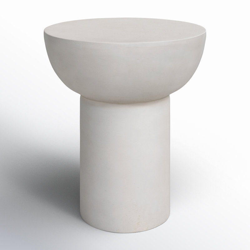 Searcy End Table, Textured Matte White