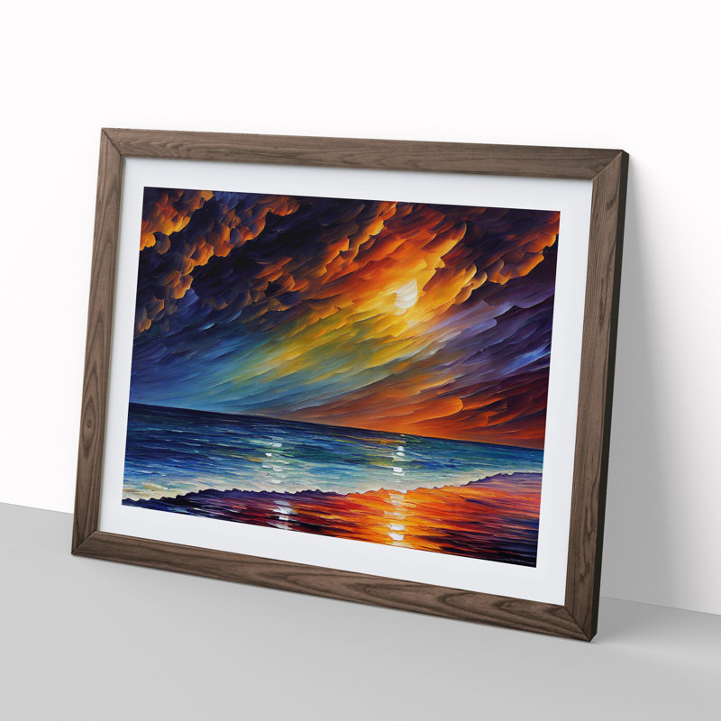 Dazzling Ocean Beach Vol.3 - Framed Print, Walnut Framed, 25cm H x 34cm W x 2cm D