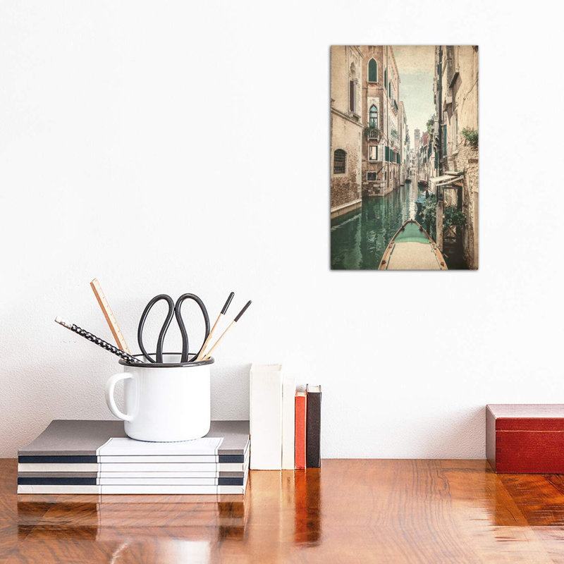 Gondola Paris II by Kimberly Allen - Wrapped Canvas Print, 20.32 cm H x 30.48 cm W