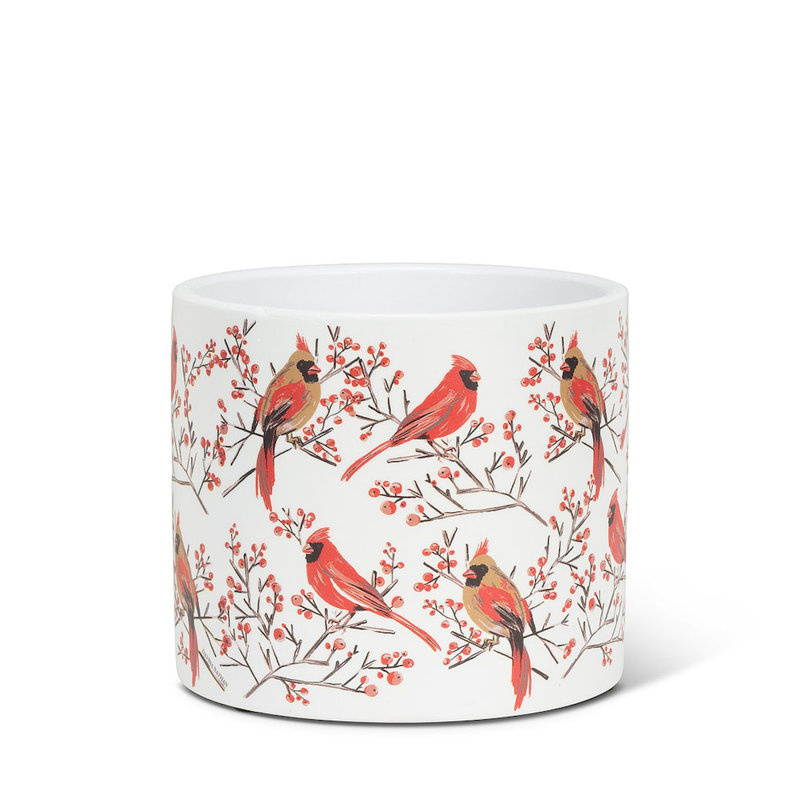Brittish Ceramic Cachepot, 4.50" H x 4.50" W x 4.50" D
