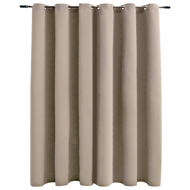 Azurdee Blackout Curtain Single Panel, Beige