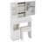 29.2" Small Left Drawer Desktop Vanity Table + Cushioned Stool