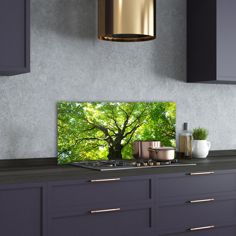 Lonald 50cm W x 100cm L Glass Peel and Stick Panel