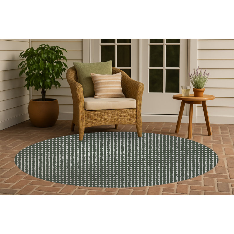 Tapis d'extérieur Pasture Play, Rond 5 pi