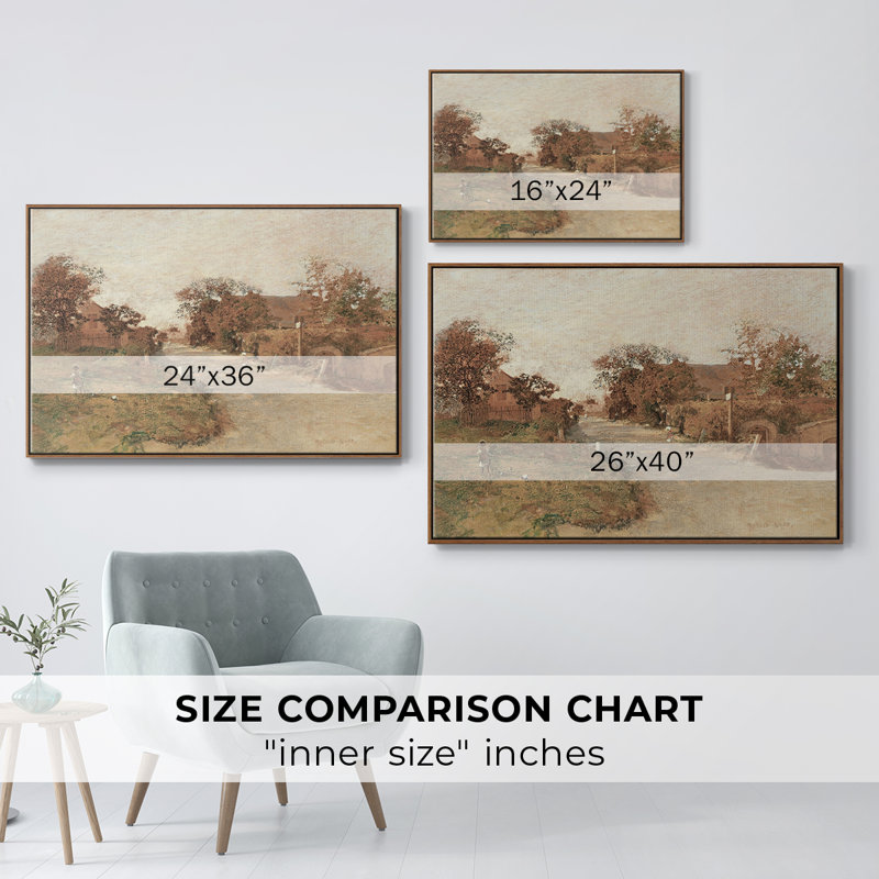 Animal rétro, 27" H x 41" W, Toile encadrée noyer flottant