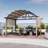 Happatio Aluminum Pergola with Canopy-96831434