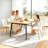 Modern Faux Leather Dining Chairs Set of 2, Upholstered Dining Side Chairs with Metal Legs, Comfort Backrest Chair For Kitchen Dining Room Cafe-1543726459-1543726457