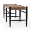 Wyatt Bench-Drifted Matte Black Water-based
