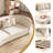 Left-Arm Microfiber Sofa – Solid Wood Frame With High-Resilience Foam-315026712