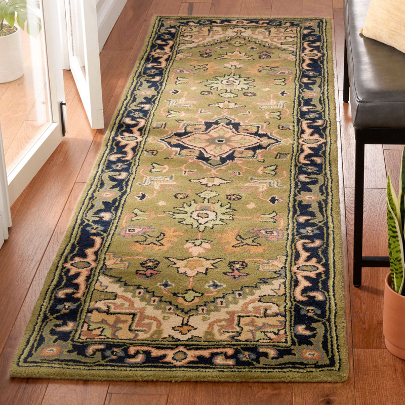 Hebron Hand Tufted Wool Oriental Rug, Round 8'