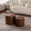 Round Wooden Nesting Coffee Table-1928659541
