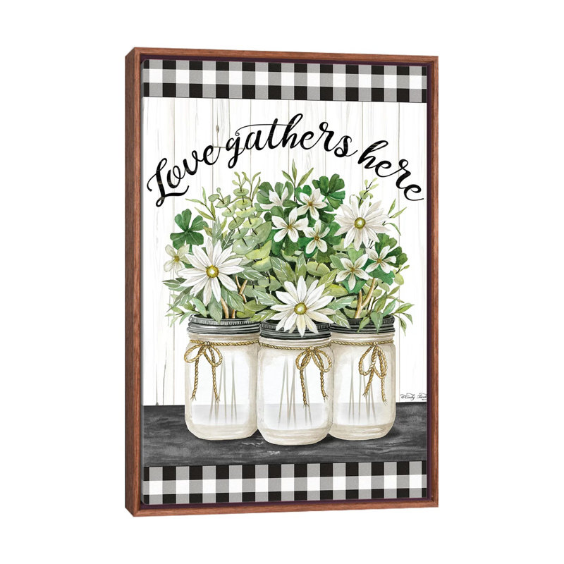 "Love fronton" par Cindy Jacobs-impression d’art graphique, H 26 po x l 18 po x 1,5 po, Pas de tapis