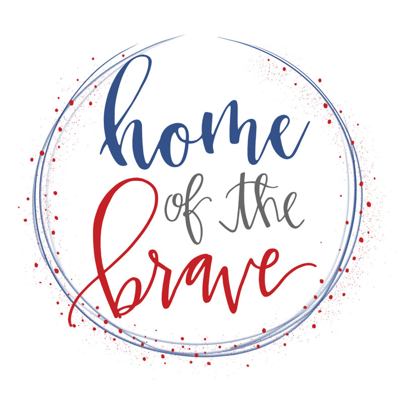 Home Of The Brave 2 - Wrapped Canvas Print, 76cm H x 76cm W x 3.8cm D