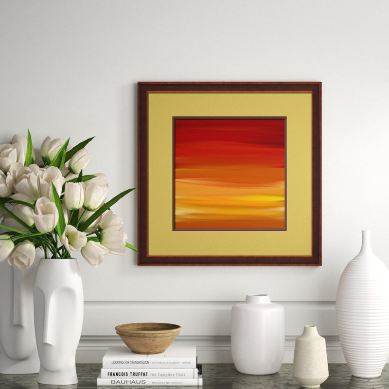 Amber Glow II Framed Graphic Art