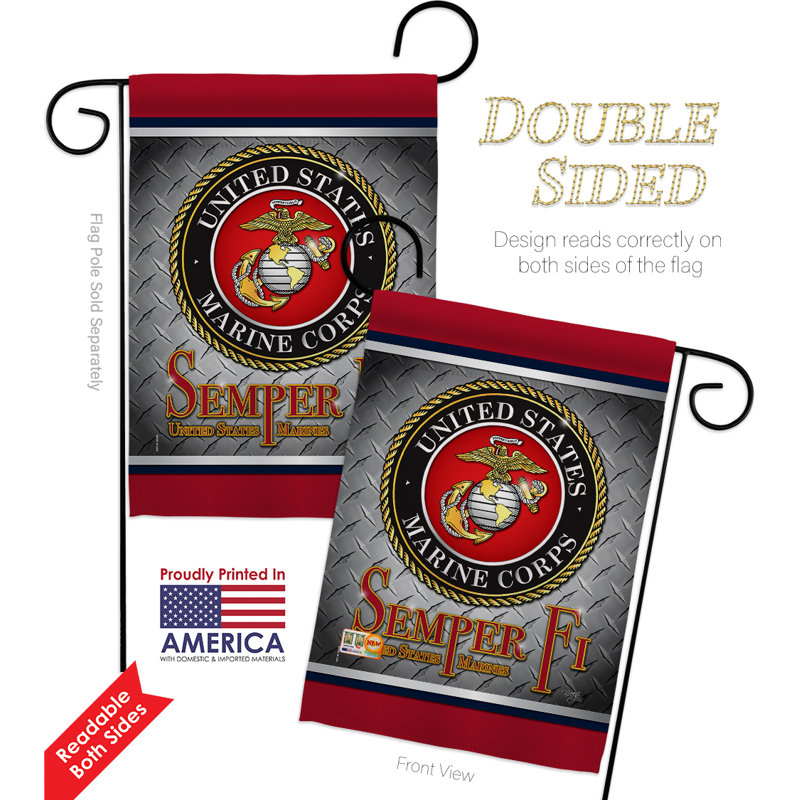 Double Sided 18.5'' H x 13'' W Polyester Garden Flag