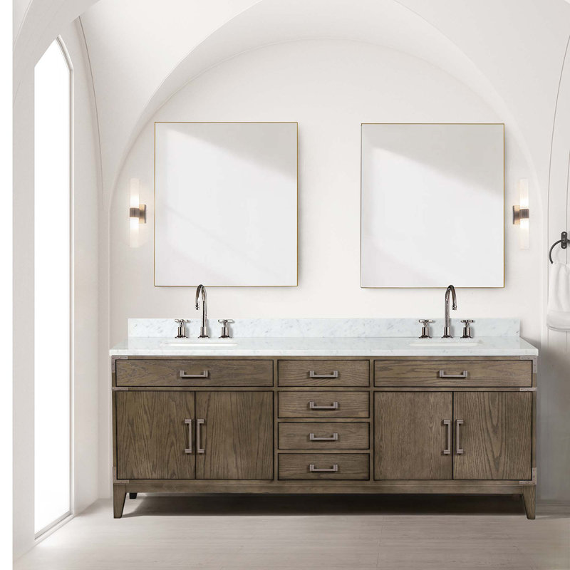 Double Bath Vanity With Mirrors